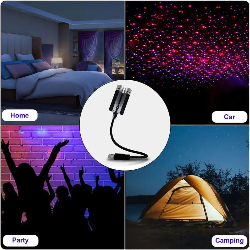 Ambient Star Light, 12V 360 Degree Rotation Use For Decoration Disco Laser Light Car Car Accessories / Ambient Light / Decorative LED Night Lamp