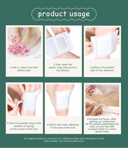 Detox Foot Pads (Pack of 10) – Overnight Toxin Remover Foot Patch