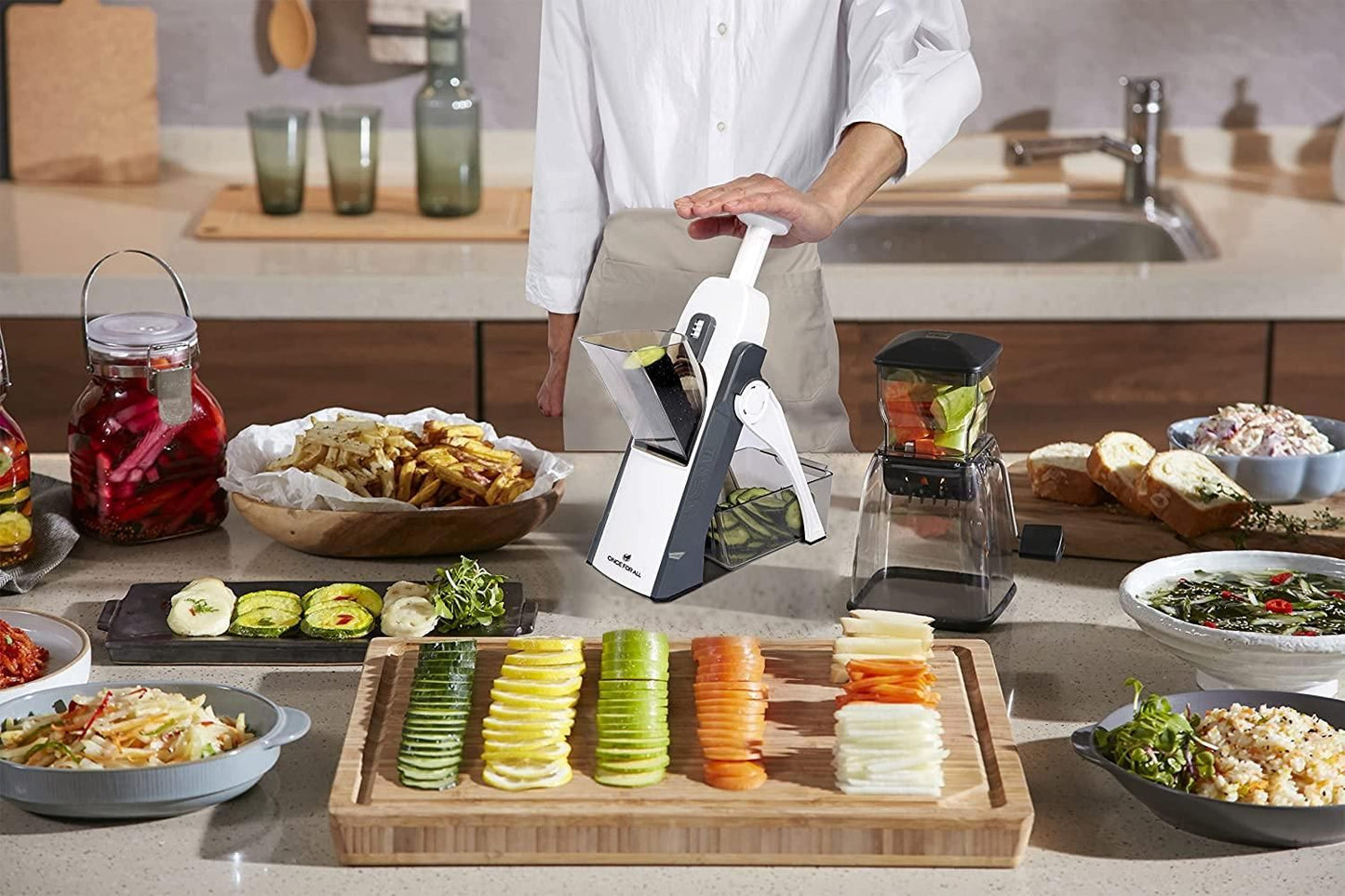 🥕【ONCE FOR ALL】Kitchen Multi-Functional Cutting Set – Slice, Chop & Dice Like a Pro!