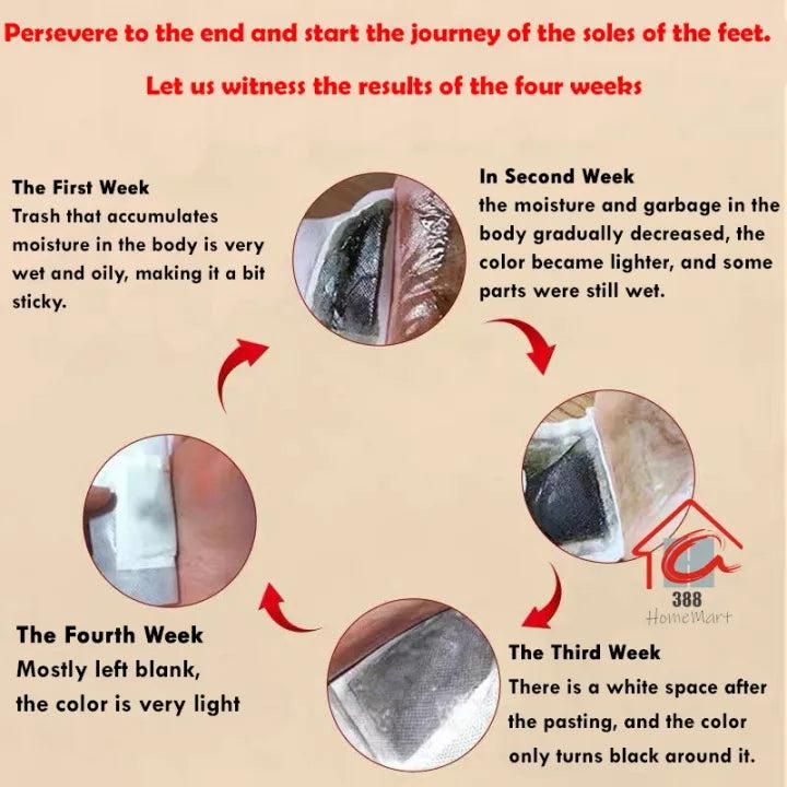 Detox Foot Pads (Pack of 10) – Overnight Toxin Remover Foot Patch