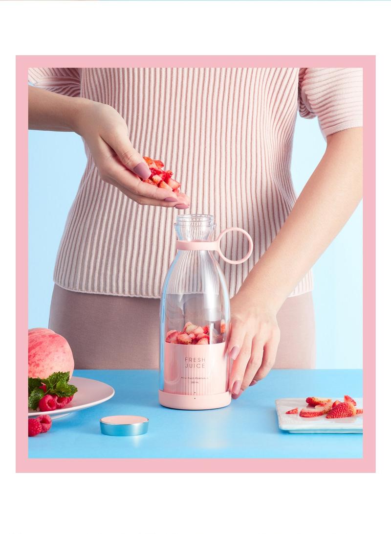 Travel USB Portable Mini Juicer Bottle – Rechargeable Travel Blender for Shakes & Juices